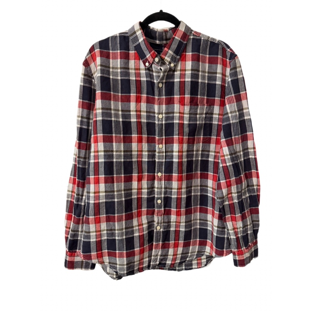 Mens American Eagle Outfitters Seriously Soft Classic Fit Plaid Shirt preppy